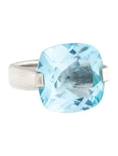 Pre-owned Pianegonda 23.65ct Topaz Cocktail Ring In Multicolor