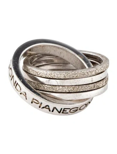 Pre-owned Pianegonda Interlocking Band In Multicolor