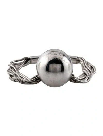 Pre-owned Pianegonda Multistrand Large Ball Bracelet, 6.5"