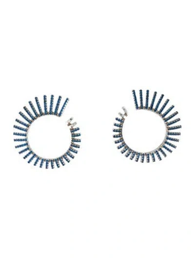 Pre-owned Pianegonda Synthetic Spinel Dorifora Drop Earrings In Multicolor