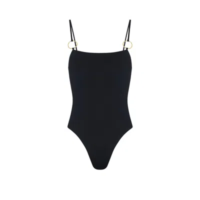Pianella's Women's Ilio  O-ring One-piece Swimsuit – Black