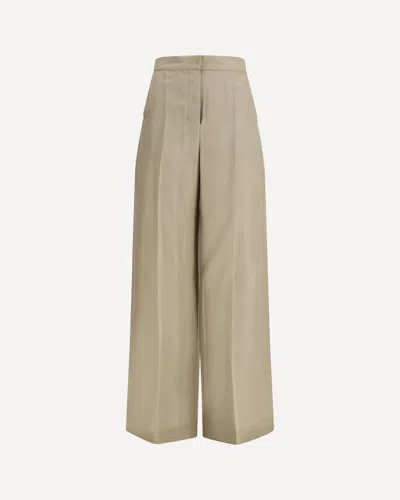 Pianoforte- Max Mara Silk Pants In Sand