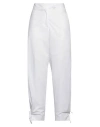 Pianurastudio Woman Pants White Size 10 Cotton In White