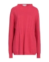 Pianurastudio Woman Sweater Fuchsia Size Xl Polyamide, Viscose, Wool, Cashmere In Pink