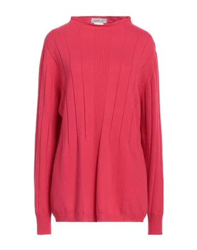 Pianurastudio Woman Sweater Fuchsia Size Xl Polyamide, Viscose, Wool, Cashmere In Pink