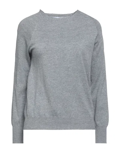 PIANURASTUDIO PIANURASTUDIO WOMAN SWEATER GREY SIZE ONESIZE VISCOSE, NYLON, WOOL, CASHMERE, POLYESTER