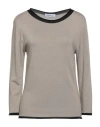 Pianurastudio Woman Sweater Khaki Size Xl Viscose, Acrylic, Elastane In Beige