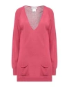 Pianurastudio Woman Sweater Magenta Size Xl Viscose, Wool, Polyamide, Cashmere In Magenta