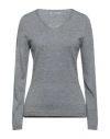 Pianurastudio Woman Sweater Pastel Blue Size Onesize Viscose, Nylon, Wool, Cashmere, Polyester In Blue