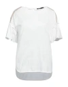 Pianurastudio Woman T-shirt White Size M Cotton In White