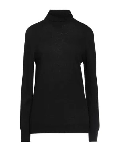 Pianurastudio Woman Turtleneck Black Size Onesize Viscose, Nylon, Wool, Cashmere, Polyester