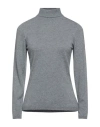 Pianurastudio Woman Turtleneck Pastel Blue Size Onesize Viscose, Nylon, Wool, Cashmere, Polyester