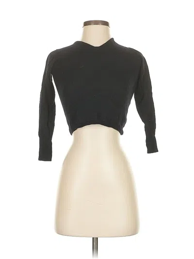 Pre-owned Piazza Sempione 3/4 Sleeve Turtleneck In Black