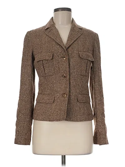 Pre-owned Piazza Sempione Blazer Jacket In Brown