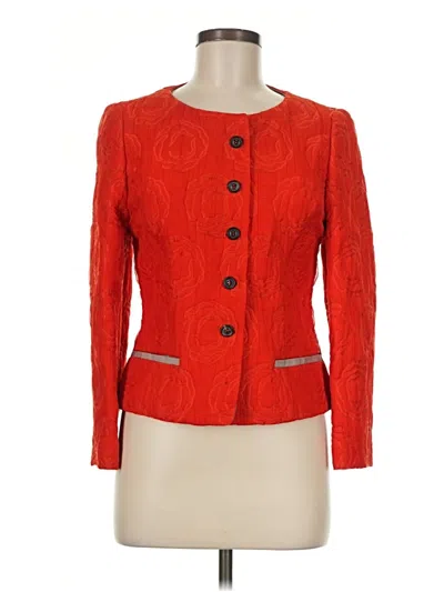 Pre-owned Piazza Sempione Blazer Jacket In Red