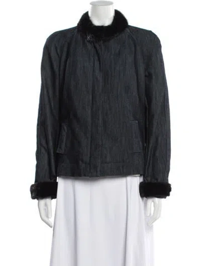 Pre-owned Piazza Sempione Bomber Jacket In Black