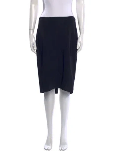 Pre-owned Piazza Sempione Bow Accents Midi Length Skirt In Blue
