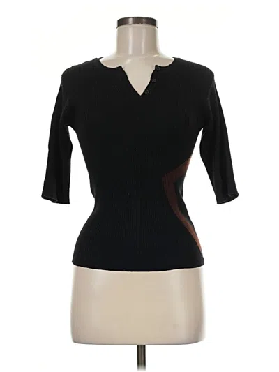 Pre-owned Piazza Sempione Cardigan Sweater In Black