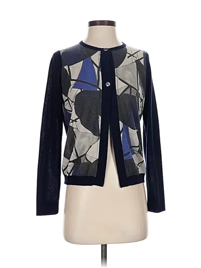 Pre-owned Piazza Sempione Cashmere Cardigan Sweater In Blue