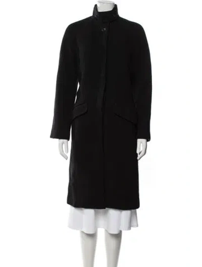 Pre-owned Piazza Sempione Cashmere Coat In Black