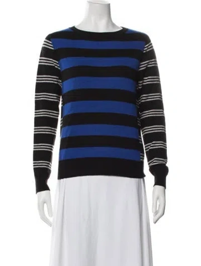 Pre-owned Piazza Sempione Cashmere Striped Sweater In Blue