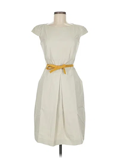 Pre-owned Piazza Sempione Casual Dress In White