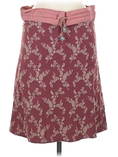 Pre-owned Piazza Sempione Casual Skirt In Burgundy