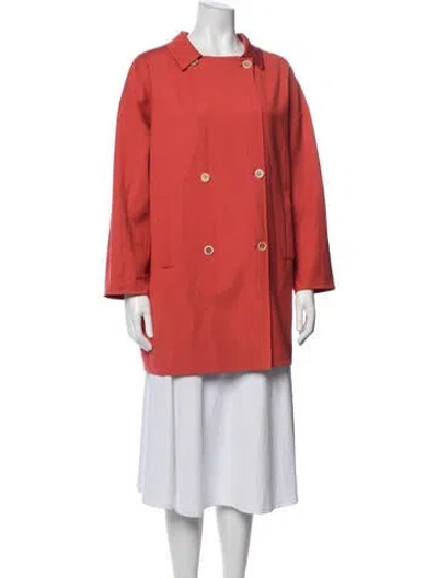 Pre-owned Piazza Sempione Coat In Orange