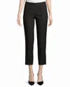 Piazza Sempione Honia Dots Straight Leg Ankle Crop Pant In Black In Black