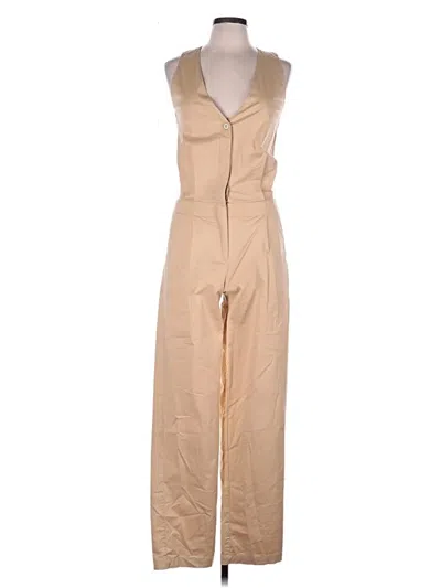 Pre-owned Piazza Sempione Jumpsuit In Tan