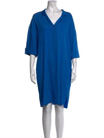 Pre-owned Piazza Sempione Knee-length Dress In Blue