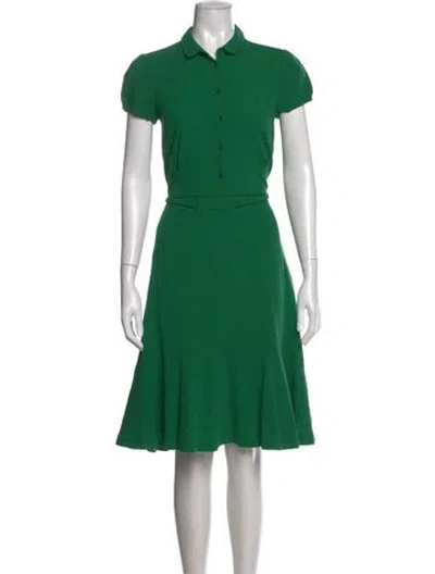 Pre-owned Piazza Sempione Knee-length Dress In Green