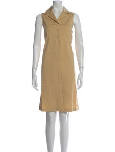 Pre-owned Piazza Sempione Knee-length Dress In Neutral
