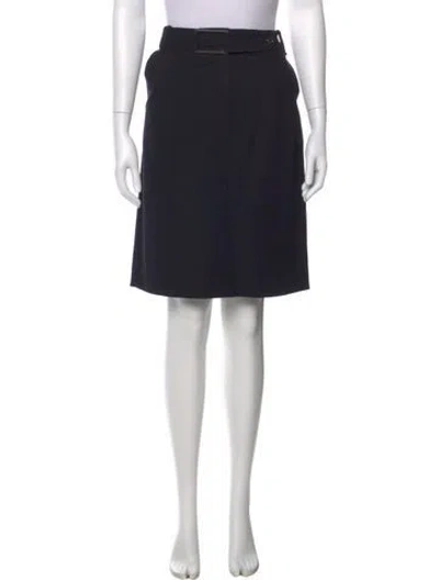 Pre-owned Piazza Sempione Knee-length Skirt In Black