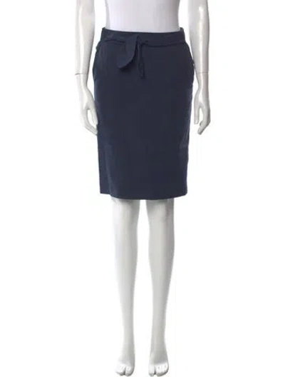 Pre-owned Piazza Sempione Knee-length Skirt In Blue