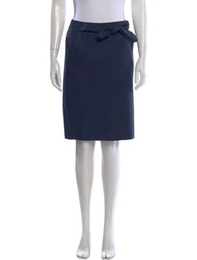 Pre-owned Piazza Sempione Knee-length Skirt In Blue
