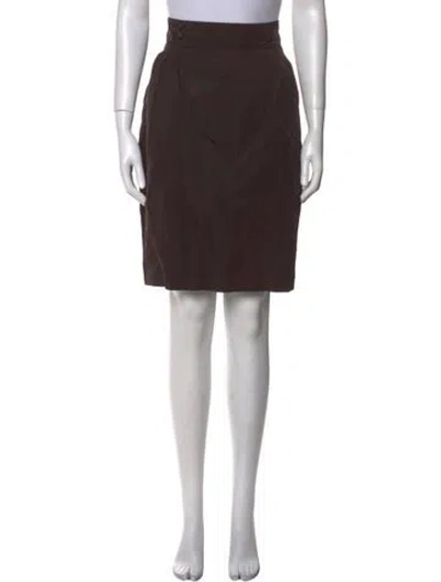 Pre-owned Piazza Sempione Knee-length Skirt In Brown