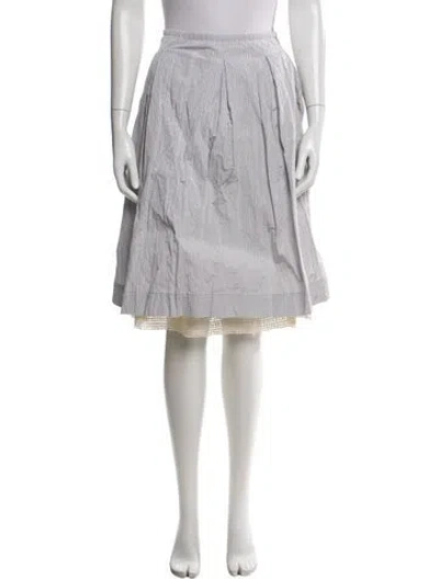Pre-owned Piazza Sempione Knee-length Skirt In Gray