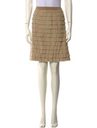 Pre-owned Piazza Sempione Knee-length Skirt In Neutral