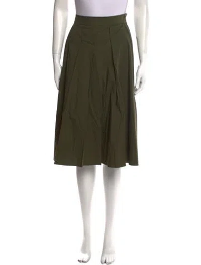 Pre-owned Piazza Sempione Knee-length Skirt W/ Tags In Green