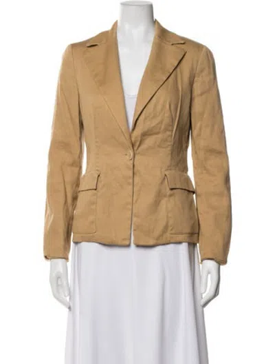 Pre-owned Piazza Sempione Linen Blazer In Neutrals