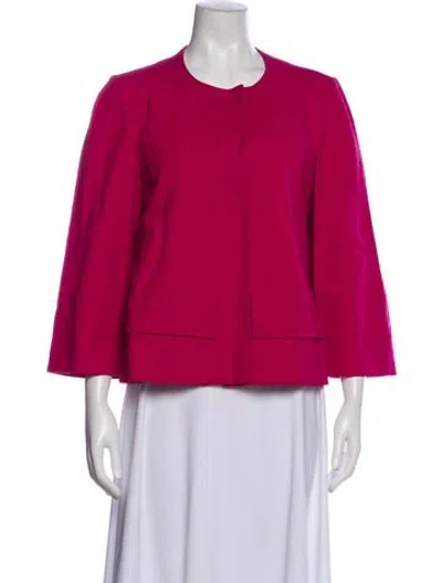 Pre-owned Piazza Sempione Linen Jacket In Red