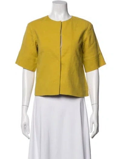 Pre-owned Piazza Sempione Linen In Yellow