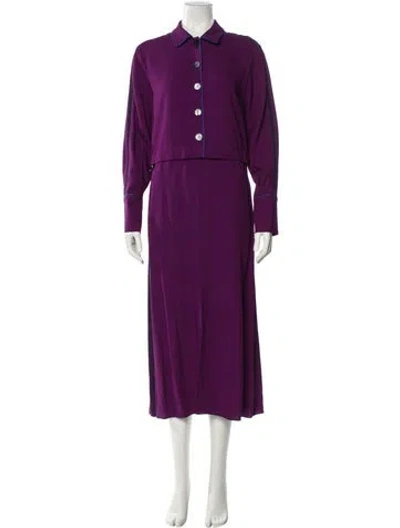 Pre-owned Piazza Sempione Long Dress W/ Tags In Purple