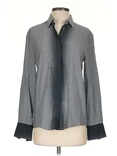 Pre-owned Piazza Sempione Long Sleeve Blouse In Gray