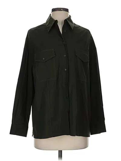 Pre-owned Piazza Sempione Long Sleeve Button Down Shirt In Green