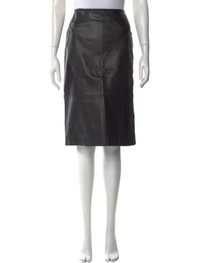 Pre-owned Piazza Sempione Midi Length Skirt In Black