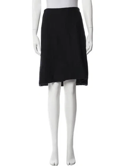 Pre-owned Piazza Sempione Midi Length Skirt In Blue