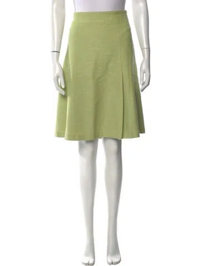 Pre-owned Piazza Sempione Midi Length Skirt In Green