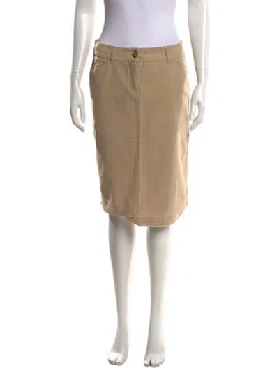 Pre-owned Piazza Sempione Midi Length Skirt In Neutrals